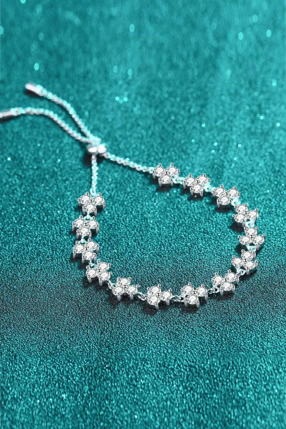 Adjustable Moissanite Bracelet - Lucianne Boutique