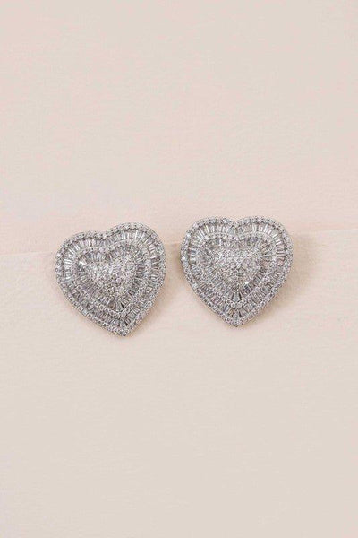 Amiya Heart Post Earrings - Lucianne Boutique