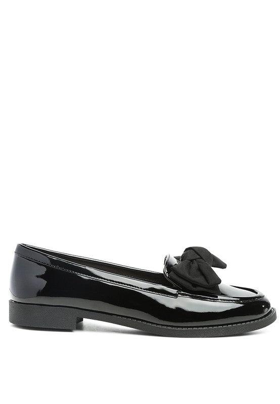 BOWBERRY BOW TIE PATENT LOAFERS - Lucianne Boutique