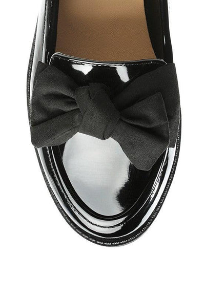 BOWBERRY BOW TIE PATENT LOAFERS - Lucianne Boutique