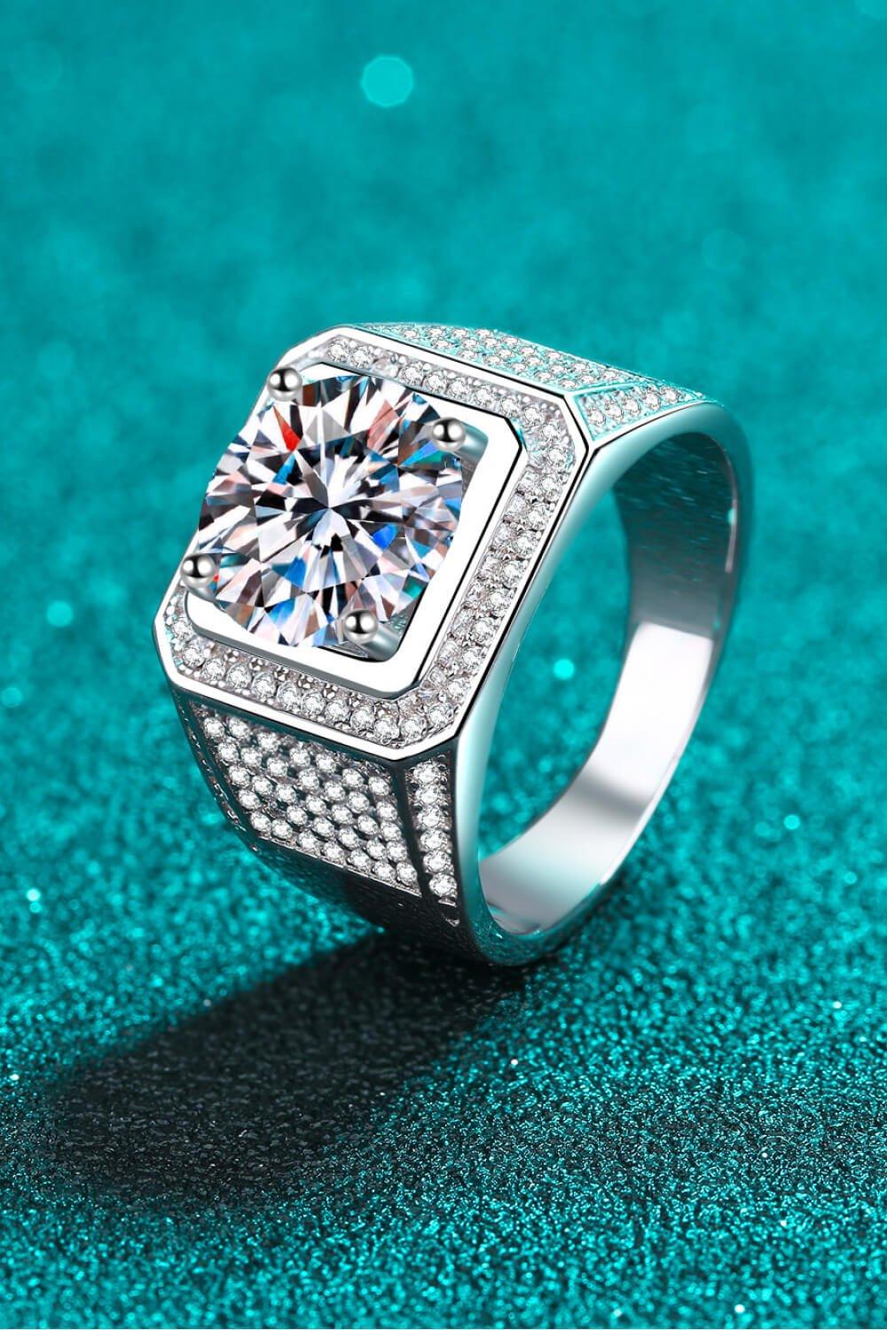 Bring It Home 925 Sterling Silver Moissanite Ring - Lucianne Boutique