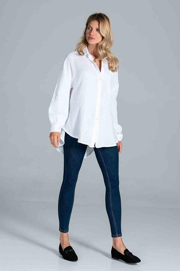 Long sleeve shirt model 172272 Figl - Lucianne Boutique