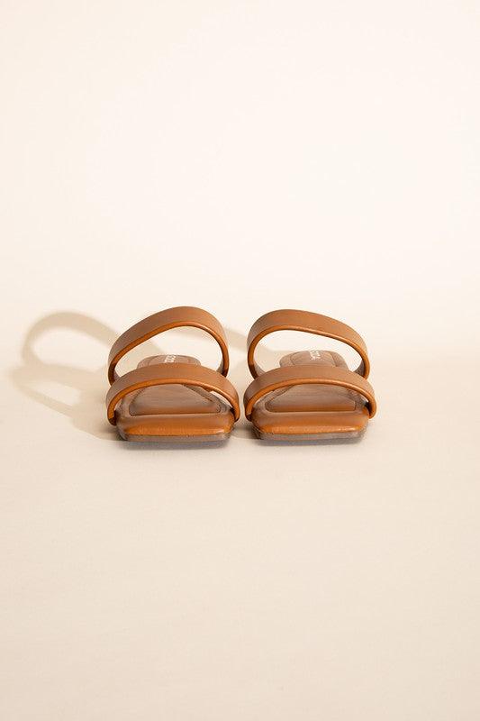 RAMSEY-S DOUBLE STRAP SLIDES - Lucianne Boutique