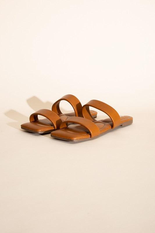 RAMSEY-S DOUBLE STRAP SLIDES - Lucianne Boutique