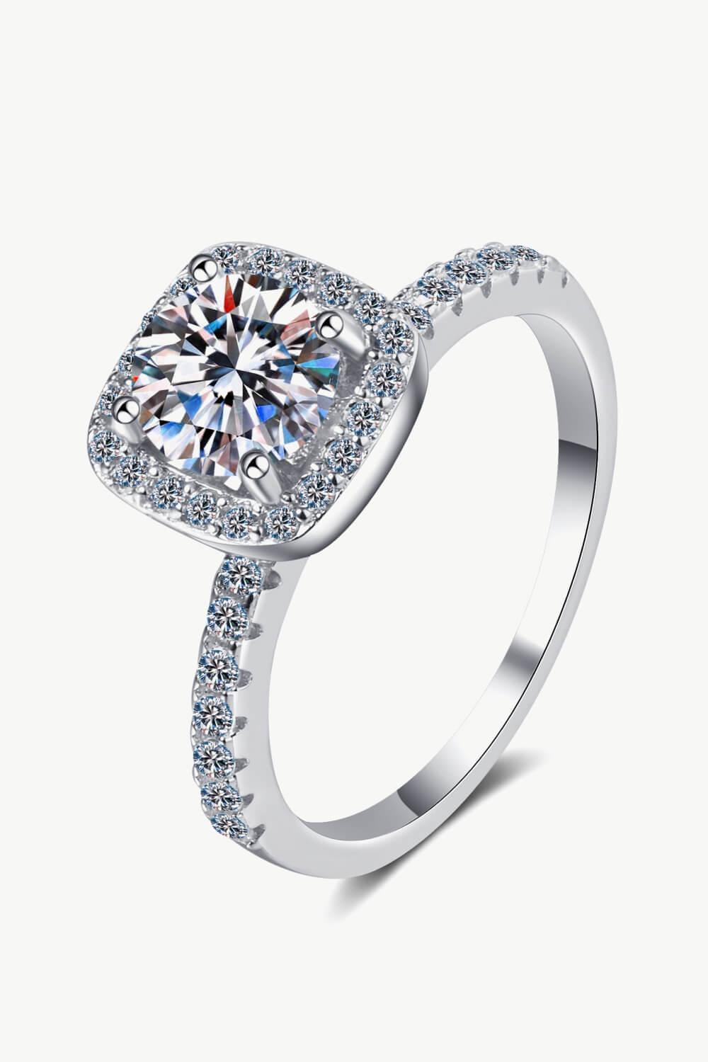 Square Moissanite Ring - Lucianne Boutique