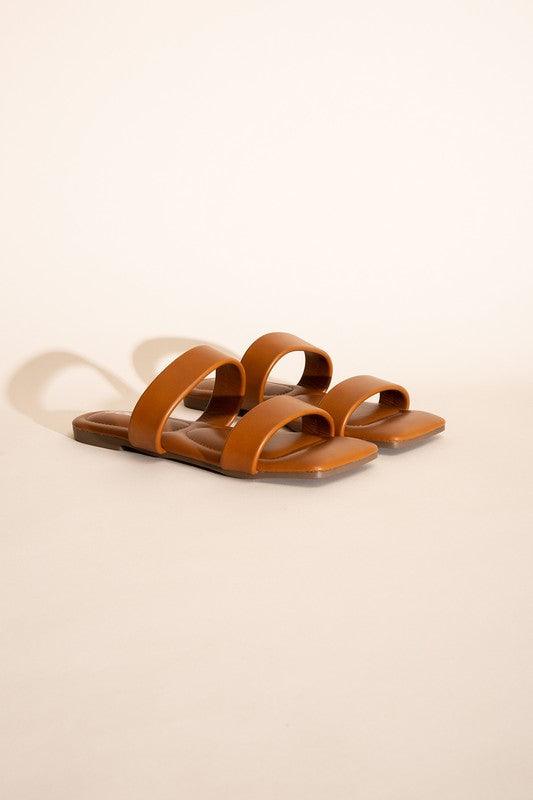 RAMSEY-S DOUBLE STRAP SLIDES - Lucianne Boutique