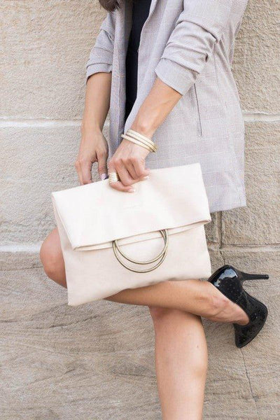 Fold over O ring Clutch - Lucianne Boutique