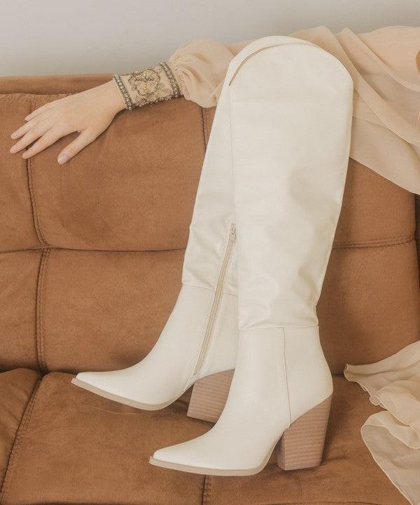 OASIS SOCIETY Clara   Knee High Western Boots - Lucianne Boutique