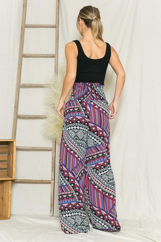 Smocked Wide Leg Pants - Lucianne Boutique