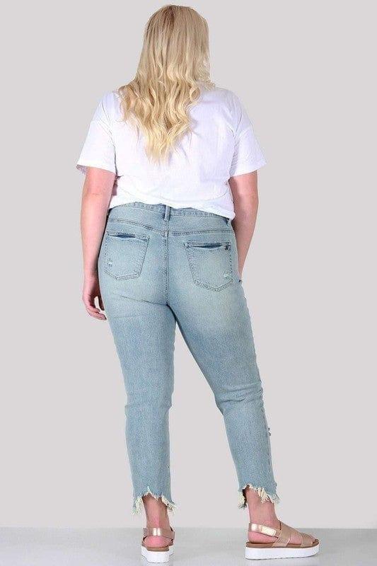 PLUS SIZE RELAXED SKINNY JEANS - Lucianne Boutique