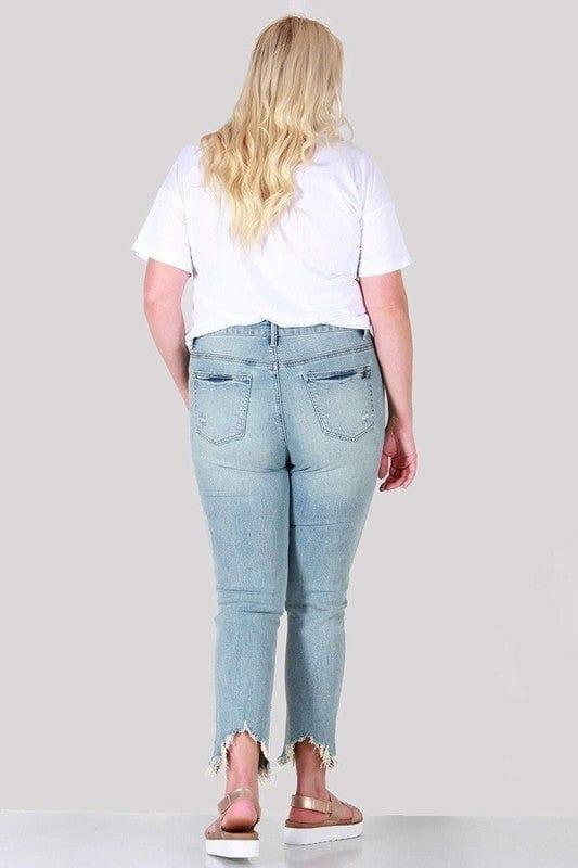 PLUS SIZE RELAXED SKINNY JEANS - Lucianne Boutique